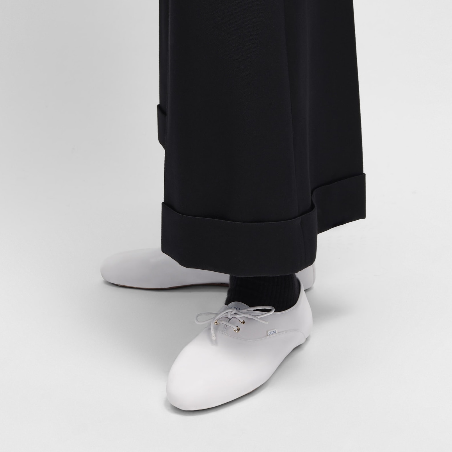 バレエ レースアップ シューズ / ラムスキン - | CELINE | セリーヌ