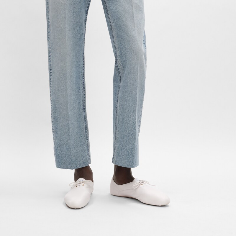 BALLET LACE-UP SHOE IN LAMBSKIN - Ultra White -  - 1 | CELINE