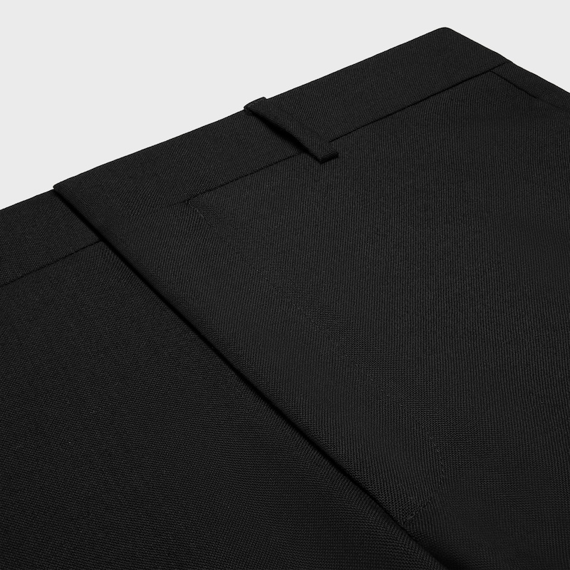ethan trousers IN mohair wool - BLACK -  - 1 | CELINE