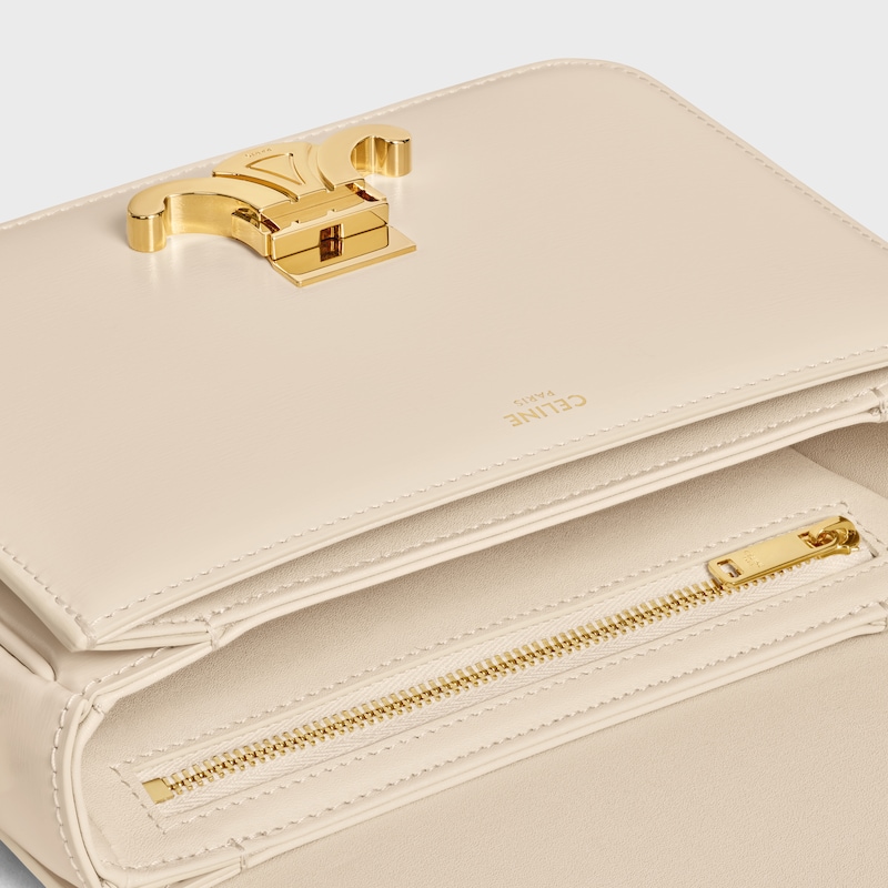 TEEN TRIOMPHE BAG IN shiny calfskin - CREAM - TRIOMPHE - 1 | CELINE