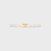 Medium 25MM Triomphe Belt in Taurillon Leather - RICE -  - 1 | CELINE