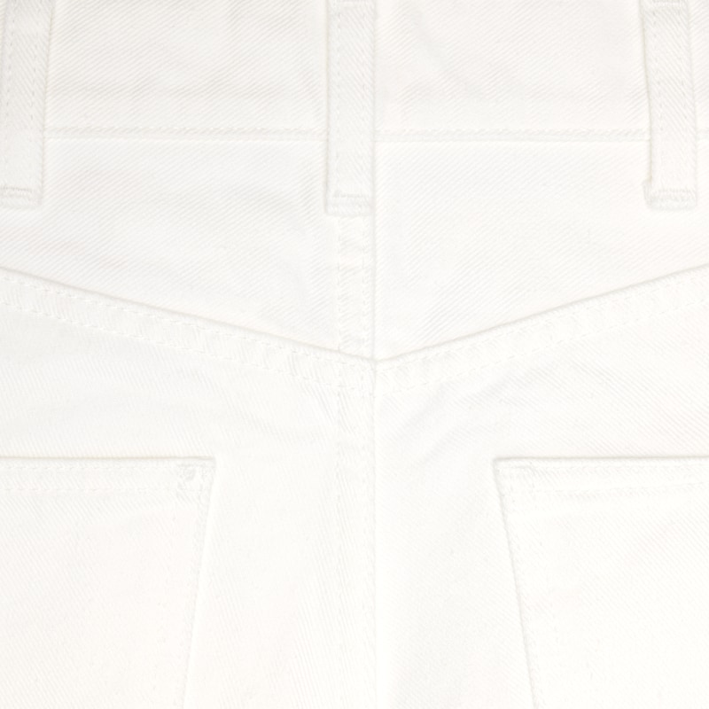 Jane flared jeans in optic white wash denim - OPTIC WHITE WASH -  - 1 | CELINE