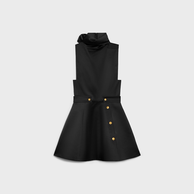 dress IN silk - BLACK -  - 1 | CELINE