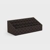 stationery organizer in triomphe canvas - BLACK / TAN - STATIONERY - 2 | CELINE