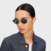 Triomphe Metal 01 sunglasses in Metal - GOLD / GREEN -  - 6 | CELINE