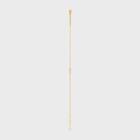 Celine Line Bracelet in Yellow Gold and Diamonds - Yellow Gold & White -  - 1 | CELINE