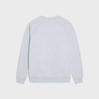 레귤러 스웨트셔츠 - 코튼 플리스 - 페일 그레이/블랙 -  - 2 | CELINE
