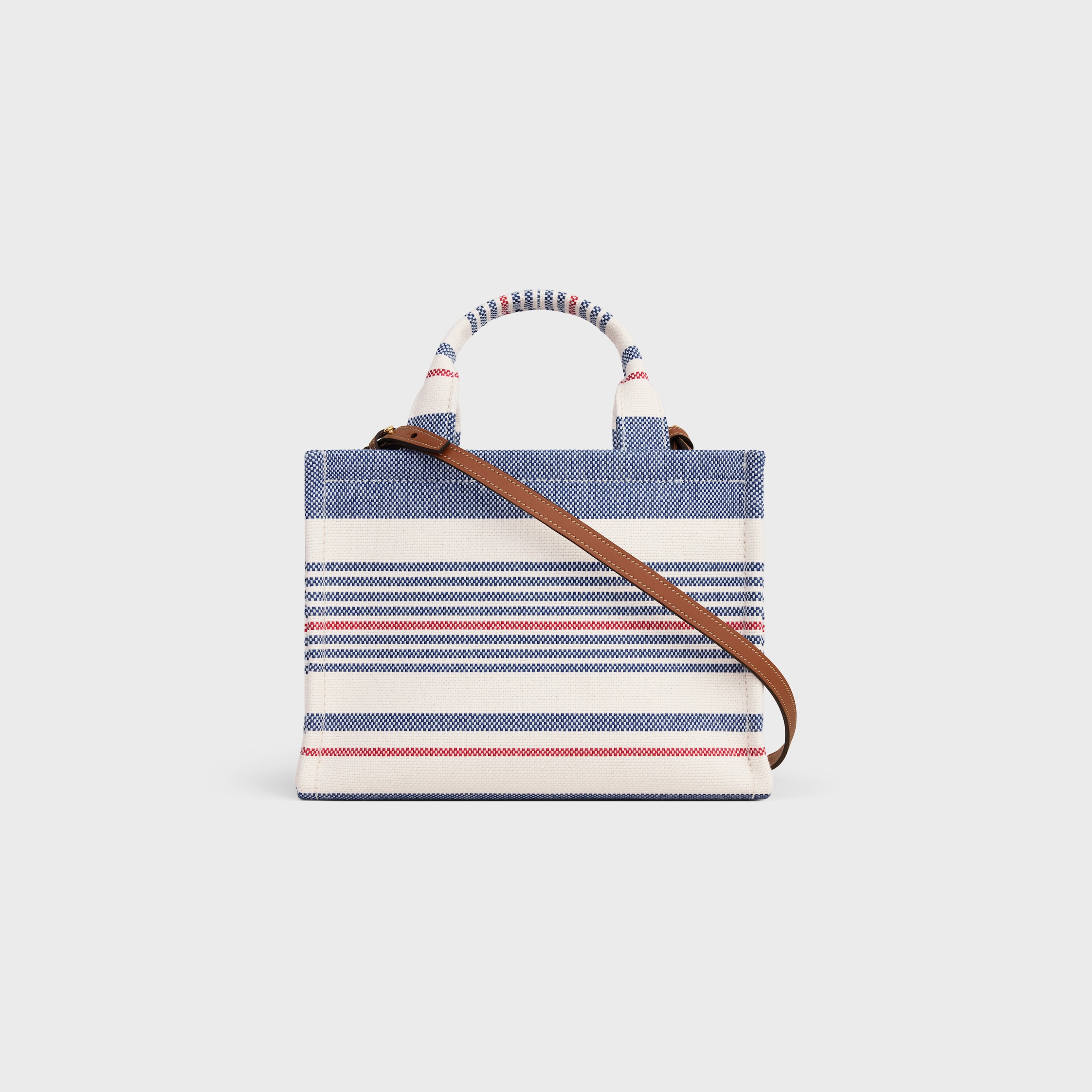 【CELINE】Small cabas Thais in striped textile with Triomphe undefined Small cabas Thais in striped textile with Triomphe