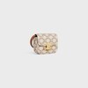 MINI CLAUDE in TEXTILE WITH TRIOMPHE PRINT AND CALFSKIN - WHITE - SMALL GIFTS - 2 | CELINE