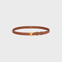 Small 18MM Triomphe Belt IN Natural Calfskin - TAN -  - 1 | CELINE