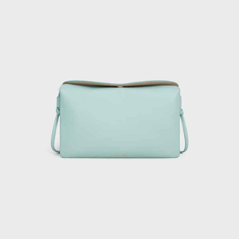 TRIO FLAP光滑羊皮革手袋 - 粉藍色 - 新品 - 1 | CELINE