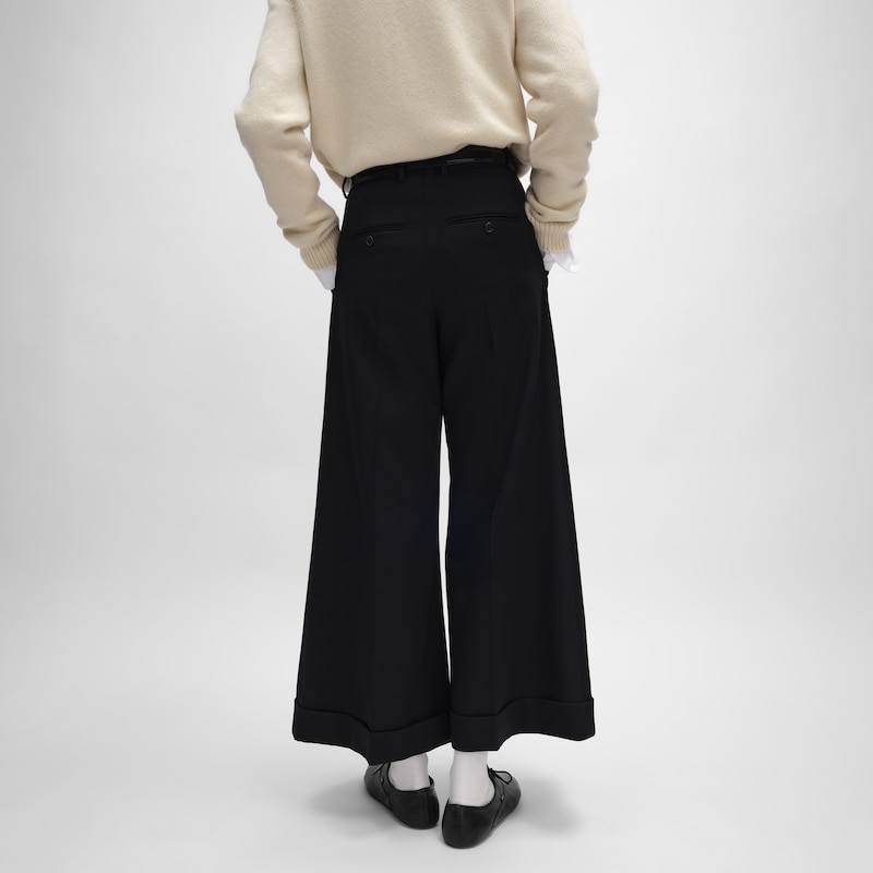 BALLET LACE-UP SHOE IN LAMBSKIN - BLACK -  - 1 | CELINE