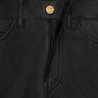 françoise jeans in soft lambskin - BLACK -  - 1 | CELINE