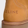CELINE 커트 레이스업 미드 부츠 - 누벅 카프스킨 & 시어링 - 라이트 탠/내추럴 -  - 4 | CELINE