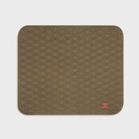 Dog blanket in quilted gabardine textile and wool - KHAKI - DOG ACCESSORIES - 1 | CELINE