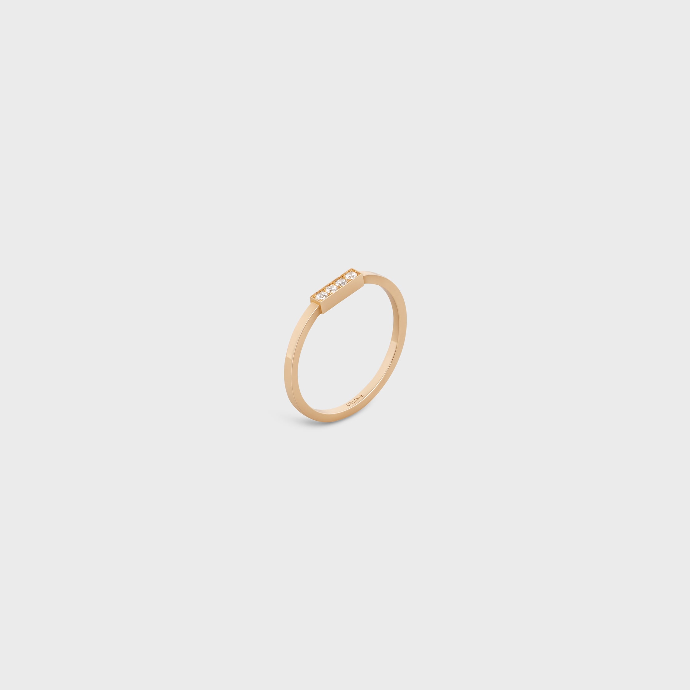 CELINE ライン リング / イエローゴールド & ダイヤモンド