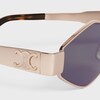 Triomphe Metal 02 sunglasses in Metal - Rose Gold / Smoke - PILATES CELINE - 2 | CELINE