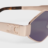 Triomphe Metal 02 sunglasses in Metal - Rose Gold / Smoke -  - 2 | CELINE