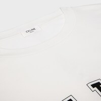 loose t-shirt IN cotton jersey - OFF WHITE / BLACK -  - 2 | CELINE