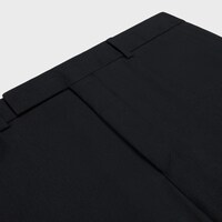 CLASSIC PANTS IN WOOL GABARDINE - BLACK -  - 1 | CELINE