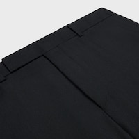 CLASSIC PANTS IN WOOL GABARDINE - BLACK -  - 2 | CELINE