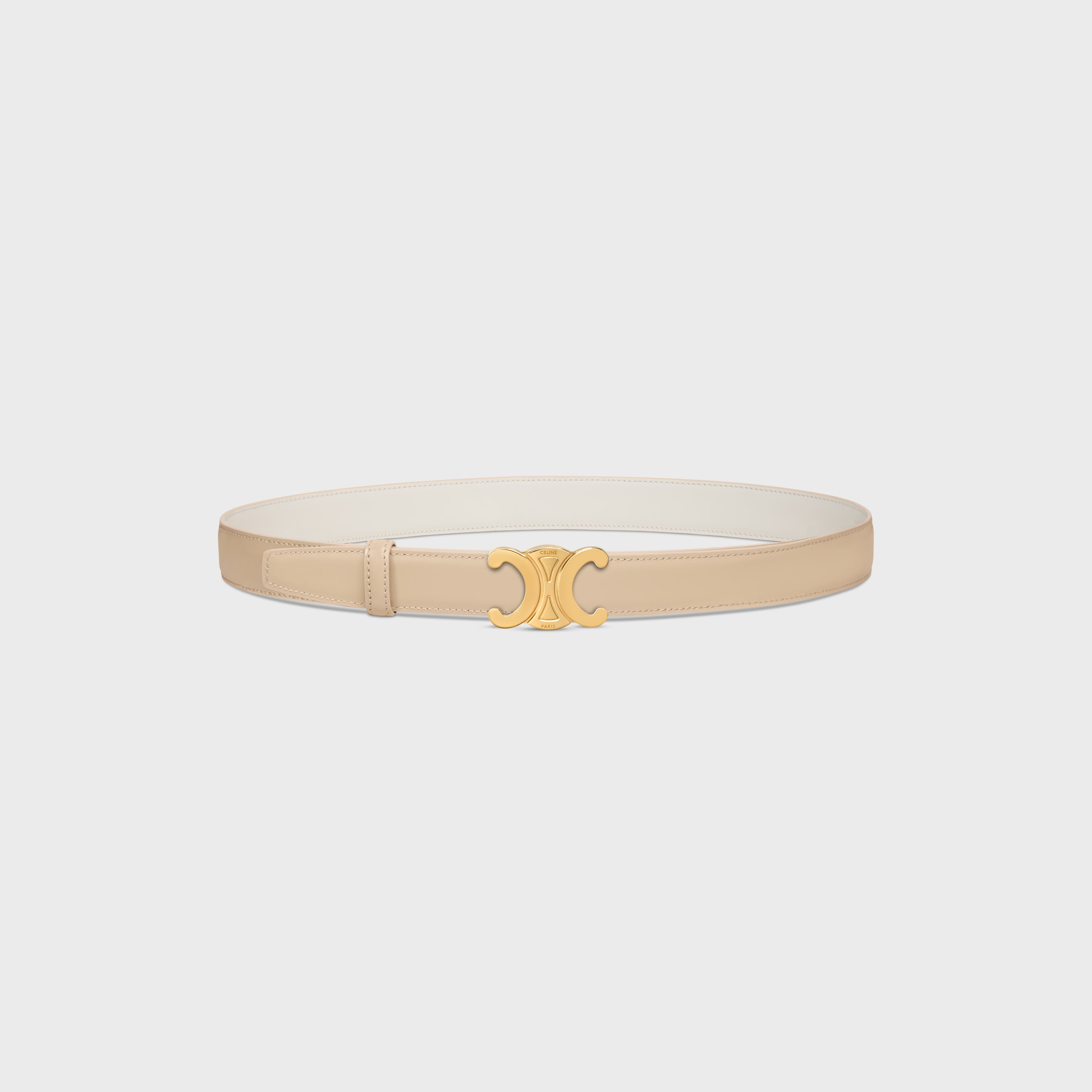 CELINE Triomphe Buckle 25MM IN METAL & Reversible Strap 25MM IN TAURILLON