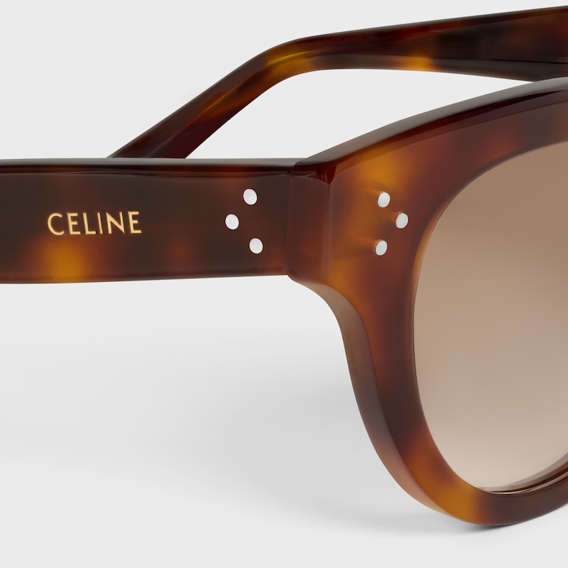 Round S332 sunglasses in Acetate - CLASSIC HAVANA -  - 1 | CELINE