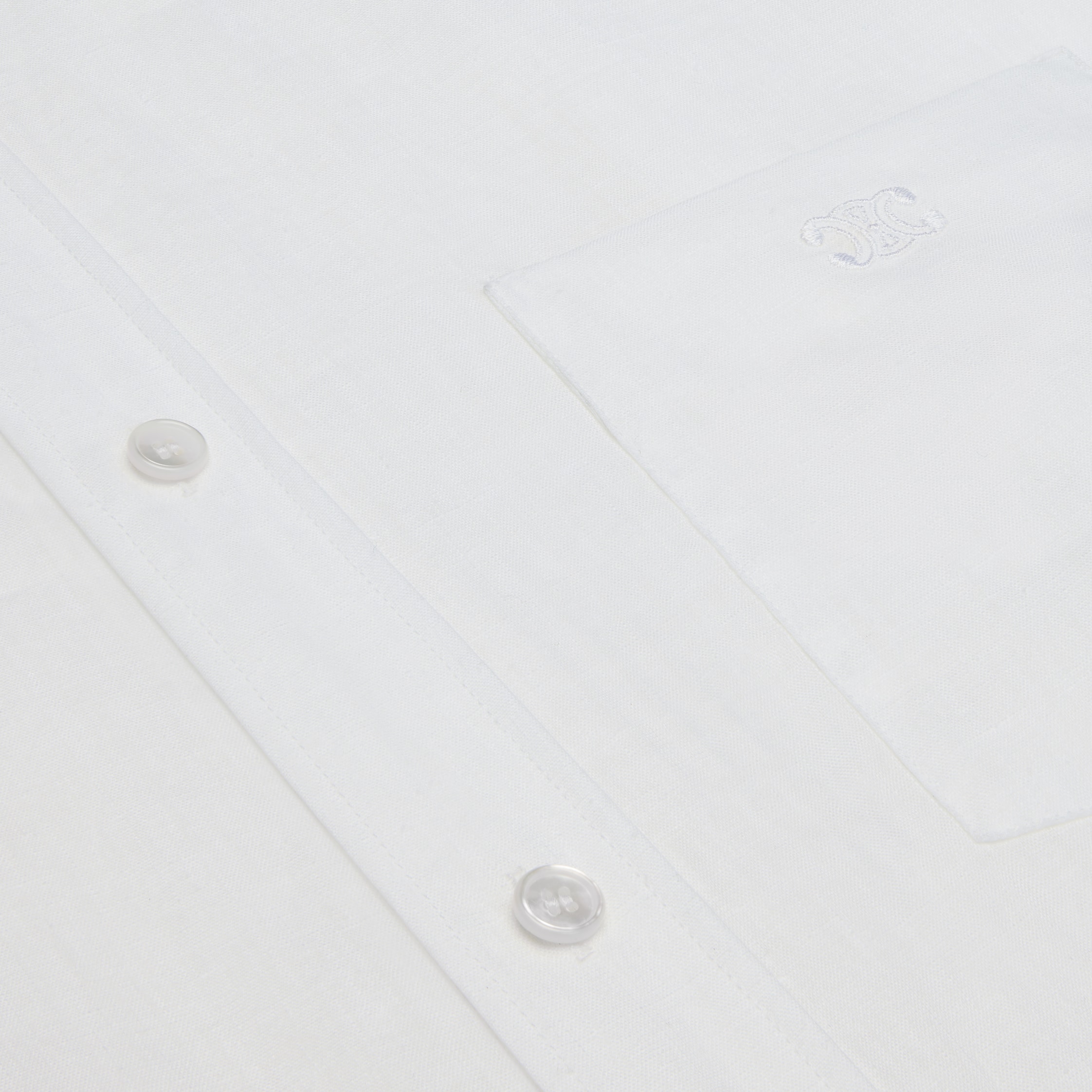 シャツ CELINE | LOOSE SHIRT IN COTTON POPLIN 2C983091F.01BC loose shirt in cotton poplin - WHITE | CELINE