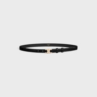Small triomphe belt with strass in Taurillon Leather - BLACK -  - 1 | CELINE