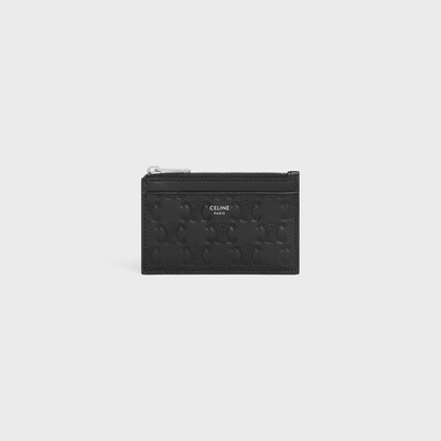 TRIOMPHE拉鍊卡片套 - 黑色 - 新品 - tileIndex | CELINE