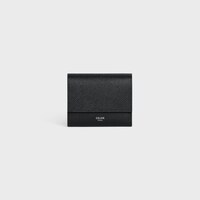 Tri-fold Wallet IN Grained Calfskin - BLACK - GIFTS FOR HIM - 1 | CELINE
