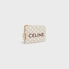 CELINE印花標誌印花零錢包 - 白色 - TRIOMPHE CANVAS標誌印花 - 2 | CELINE