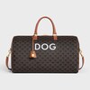 Travel 50 in Triomphe Canvas with Dog Print - TAN - DOG ACCESSORIES - 1 | CELINE