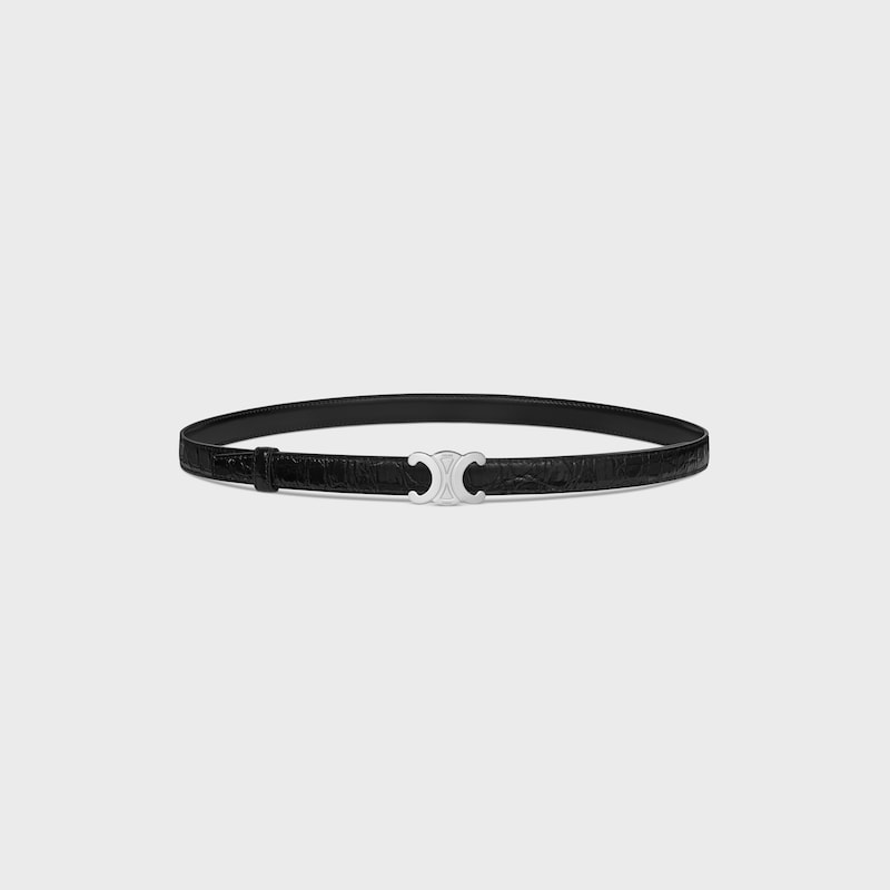 Wendbarer Riemen 18 mm AUS TAURILLONLEDER UND KALBSLEDER MIT KROKO-PRÄGUNG -  -  - 1 | CELINE