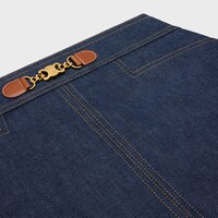mini skirt in raw wash denim - RAW WASH -  - 1 | CELINE