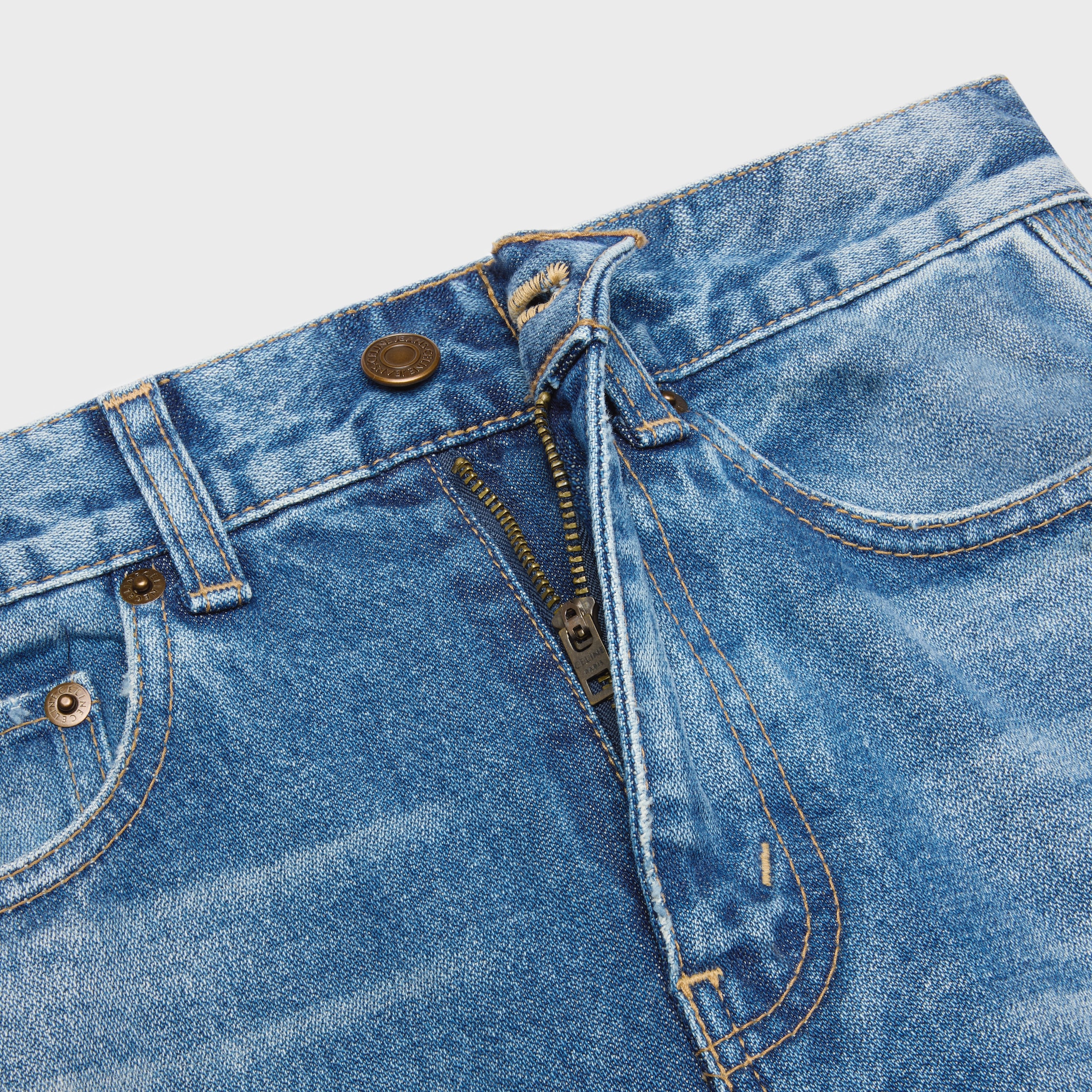 flare jeans 003 IN cotton twill - HONEY BLUE WASH | CELINE