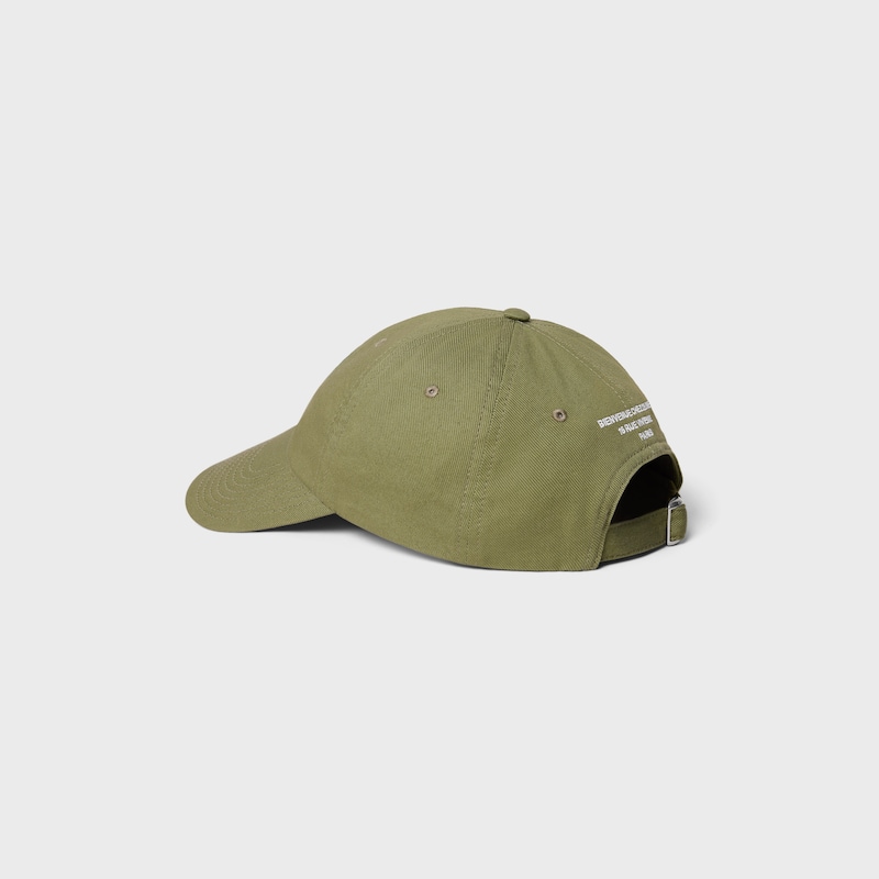 richelieu cap IN light cotton twill - KAKI UNIFORME -  - 1 | CELINE