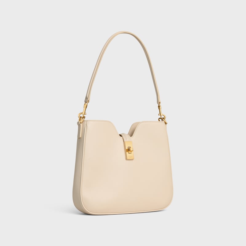 SMALL CAMILLE 16 SOFT BAG IN SMOOTH CALFSKIN - CREAM - MORE LINES - 1 | CELINE