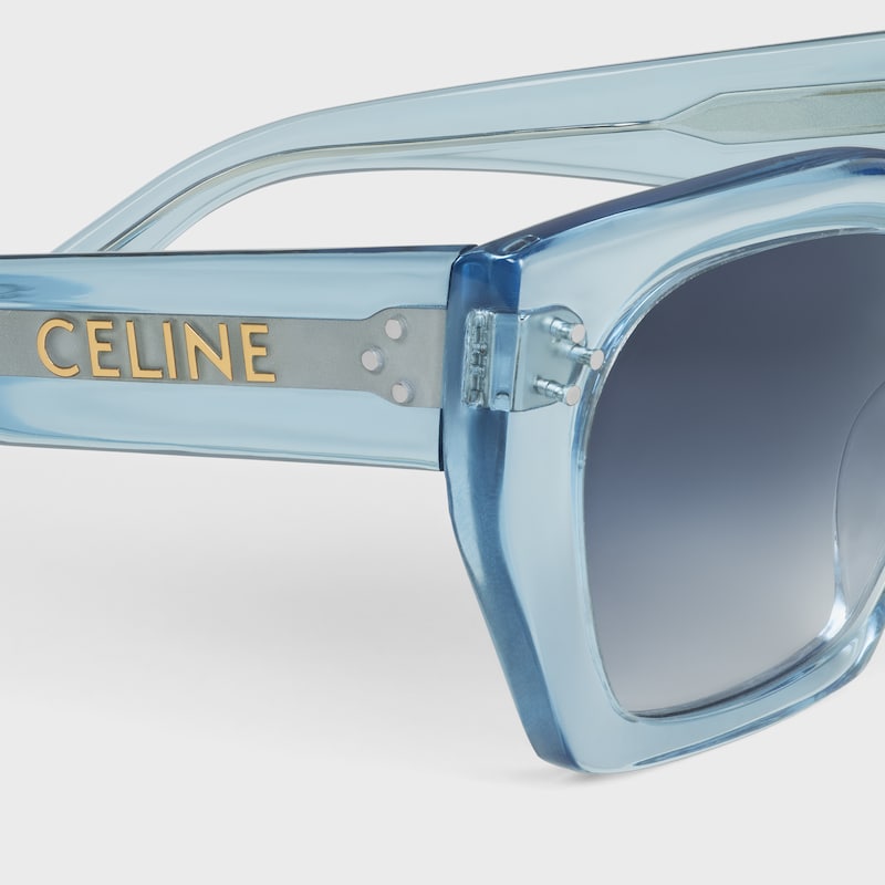 貓眼型S342醋酸酯太陽眼鏡 - 透明淺藍色 -  - 1 | CELINE