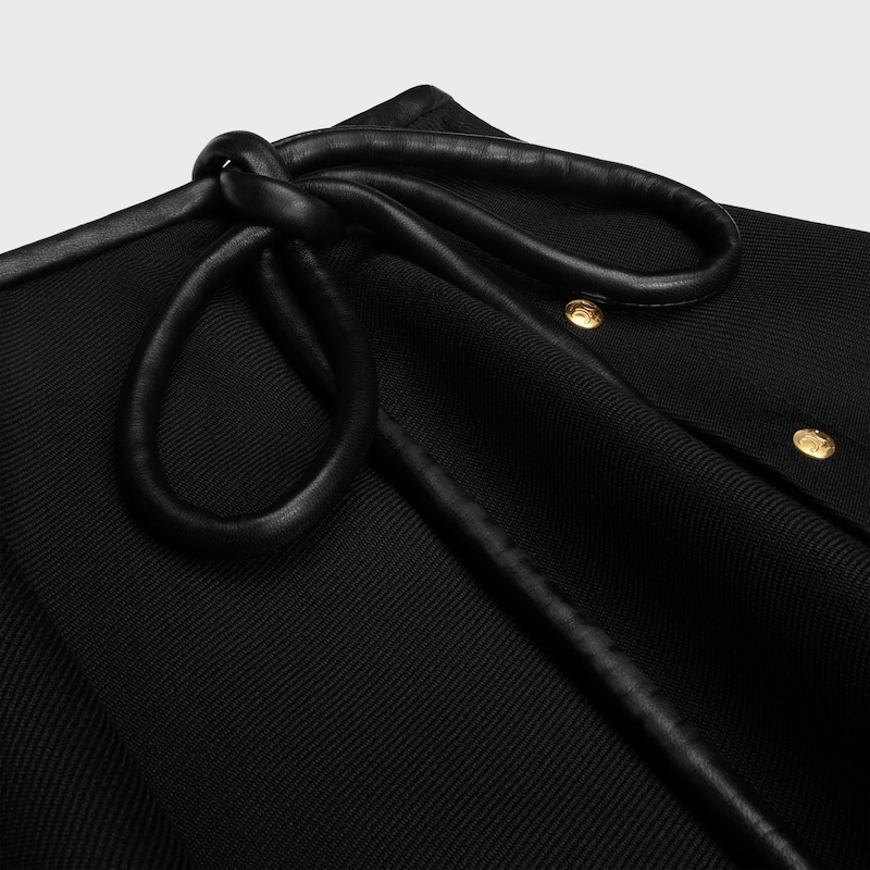 peplum skirt IN mohair wool - BLACK -  - 1 | CELINE