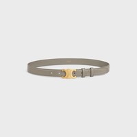 Medium 25MM Triomphe Belt in Taurillon Leather - PEBBLE -  - 1 | CELINE