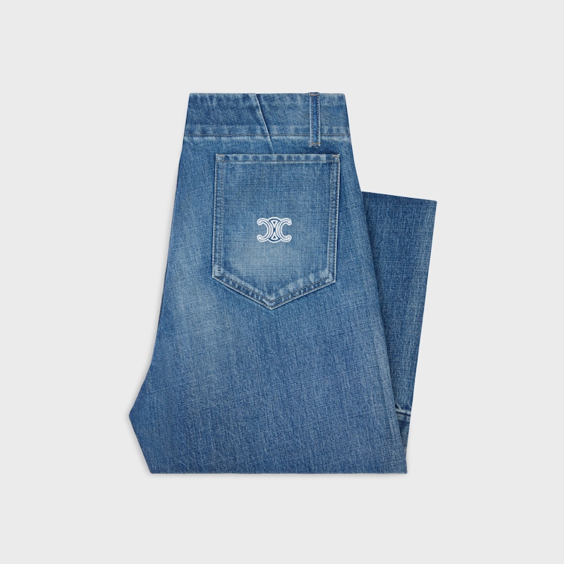 jeans flare 002 denim l&eacute;ger - NAVAL INDIGO -  - 1 | CELINE