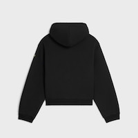 zipped hoodie IN cotton fleece - BLACK / YELLOW -  - 2 | CELINE