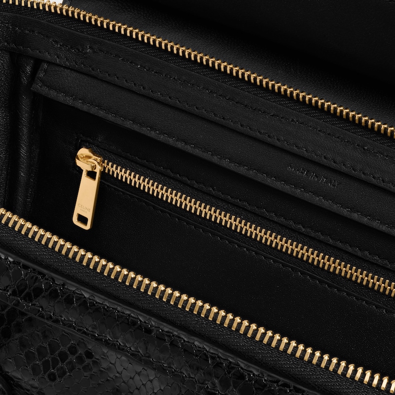 LITTLE LUGGAGE IN PYTHON - BLACK - LUGGAGE - 1 | CELINE