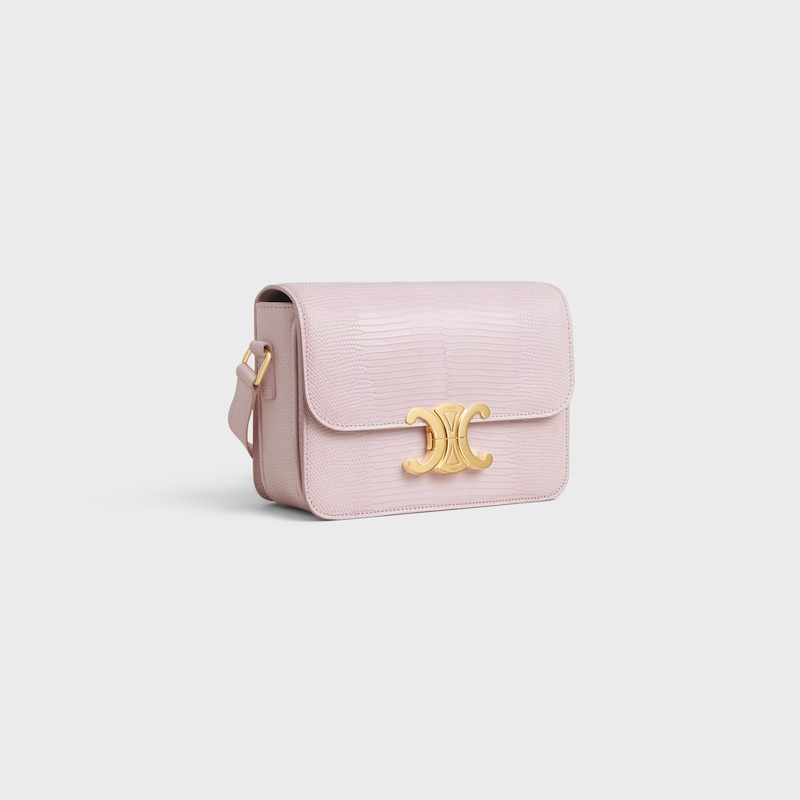 Teen Triomphe Bag in lizard - PASTEL PINK - TRIOMPHE - 1 | CELINE