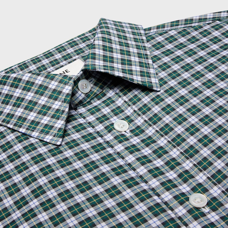 衬衫 - 白色/绿色/黄色 -  - 1 | CELINE