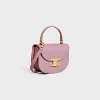 MINI BESACE CLEA in SHINY CALFSKIN - PETAL - MORE LINES - 2 | CELINE