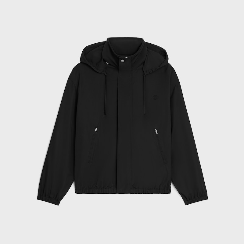 WINDBREAKER IN nylon twill - BLACK -  - 1 | CELINE