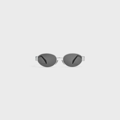 Triomphe Metal 01 Sunglasses in Metal - SILVER / SMOKE -  - tileIndex | CELINE