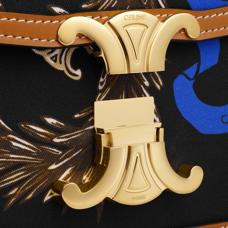 TEEN TRIOMPHE IN SILK AND NATURAL CALFSKIN - MULTICOLOR - CROSS-BODY BAGS - 1 | CELINE